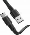 Ugreen Flat USB 2 Cable USB-C male - USB-A male Black 1m (10972)